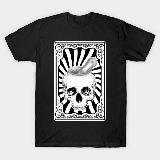 Chalice Skull Frame T-Shirt by Moon._.in._.Pisces